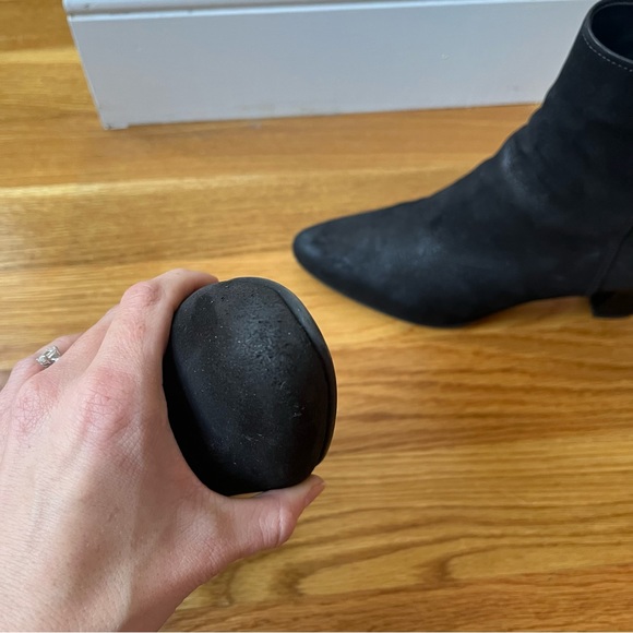 Prada Black Leather Heeled Ankle Boots - Picture 11 of 15